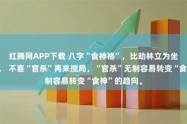 红腾网APP下载 八字“食神格”，比劫林立为坐享其成之命， 不喜“官杀”再来搅局，“官杀”无制容易转变“食神”的趋向。